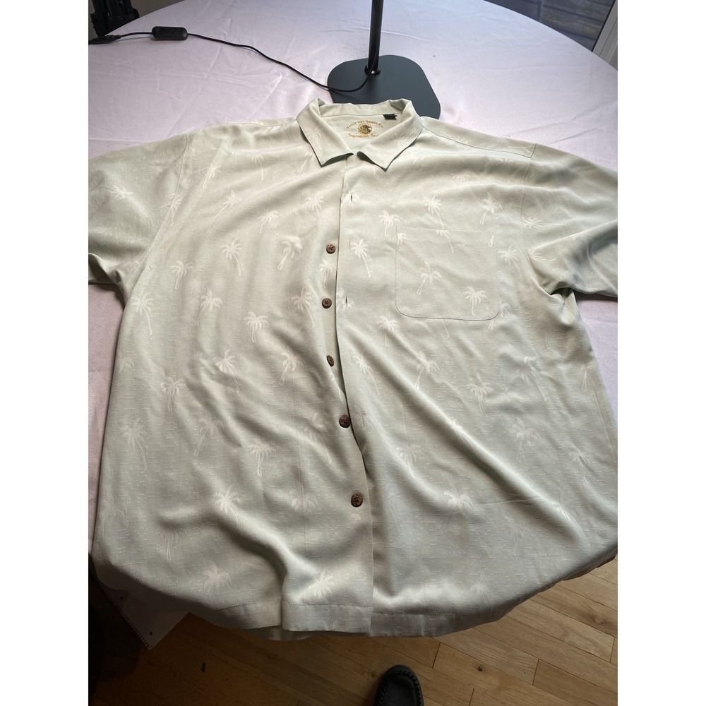 Eagle Dry Goods Casa Bacardi Silk Hawaiian Shirt XL Signature Series Palm Tree